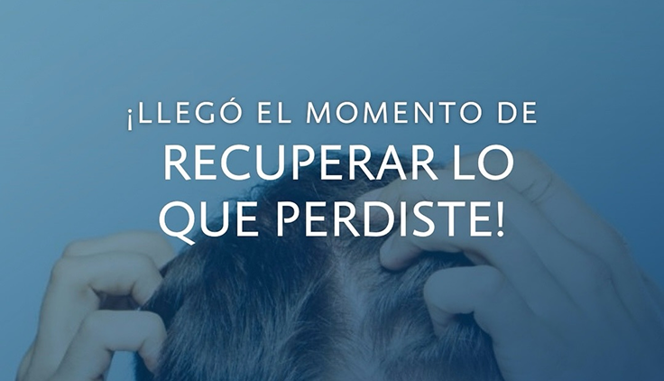 hombre con caída de cabello